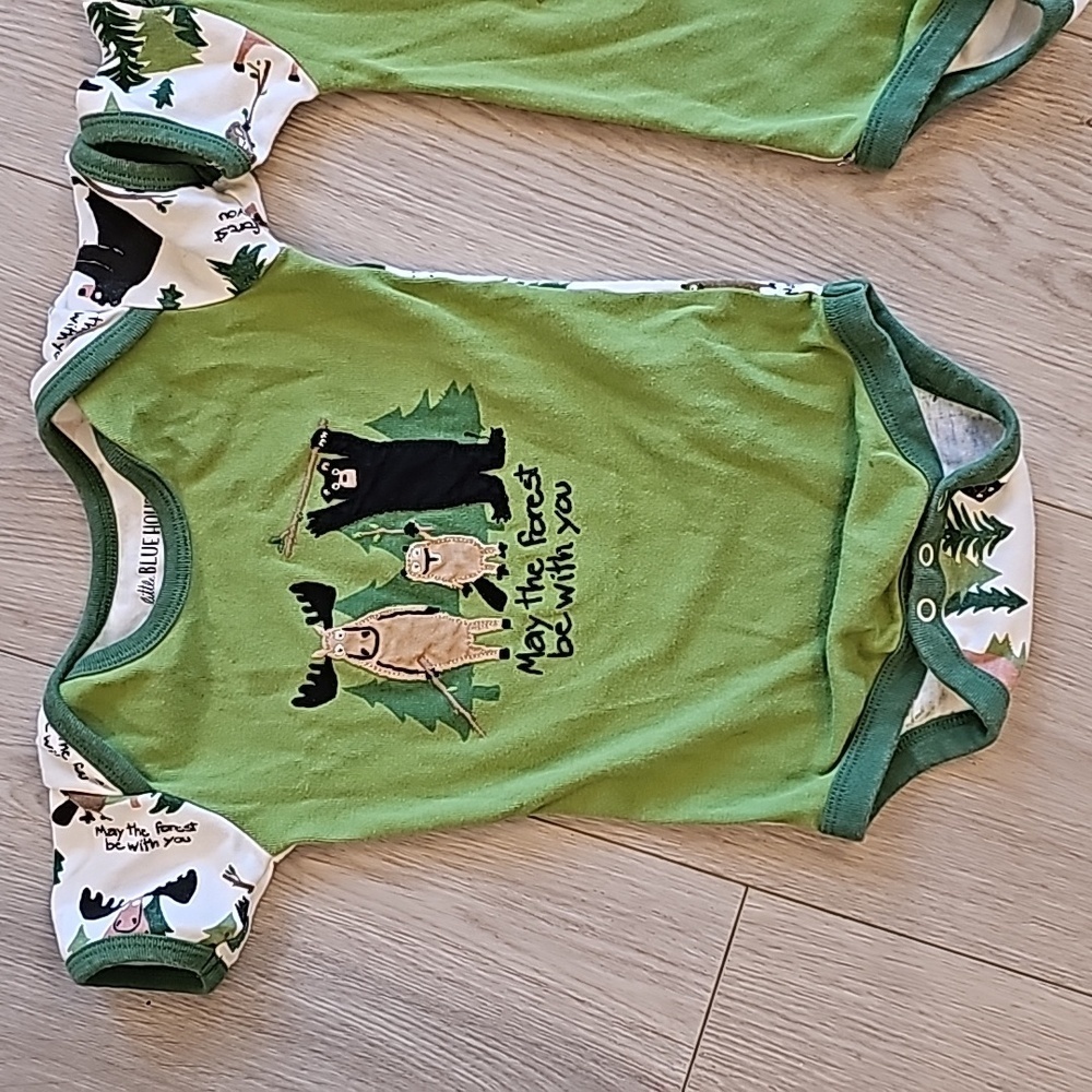 Banff "May The Forest Be With You" Bodysuits, 6-12m - Picture 2 of 8